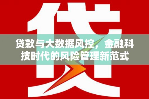 兰西贷款与大数据风控，金融科技时代的风险管理新范式