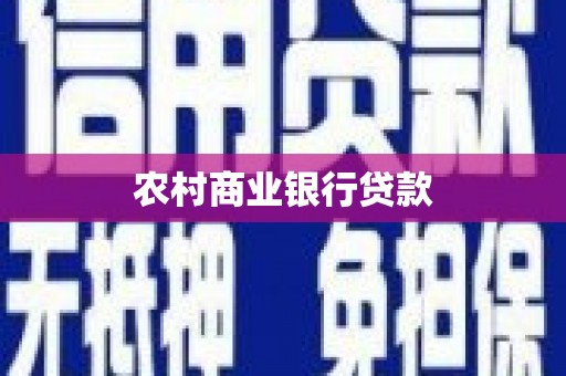 兰西农村商业银行贷款