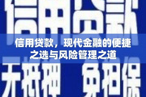 兰西信用贷款，现代金融的便捷之选与风险管理之道