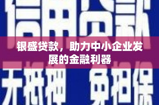 兰西银盛贷款，助力中小企业发展的金融利器