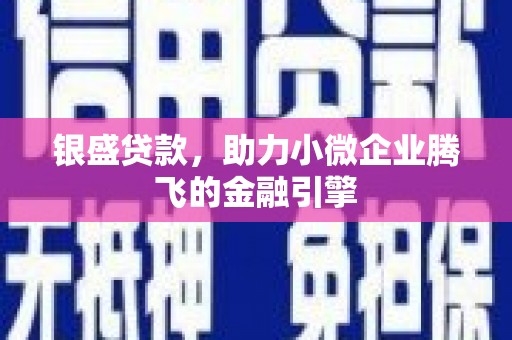 兰西银盛贷款，助力小微企业腾飞的金融引擎