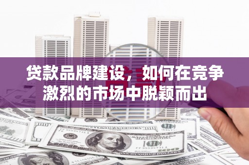 兰西贷款品牌建设，如何在竞争激烈的市场中脱颖而出
