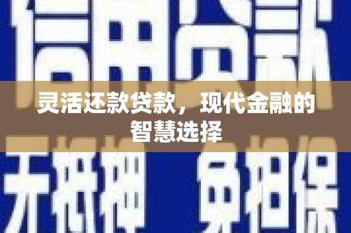 兰西灵活还款贷款，现代金融的智慧选择