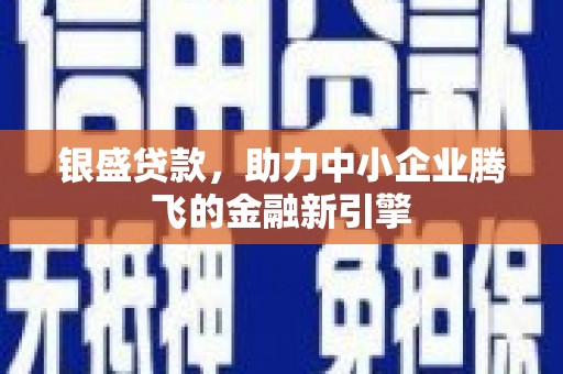 兰西银盛贷款，助力中小企业腾飞的金融新引擎
