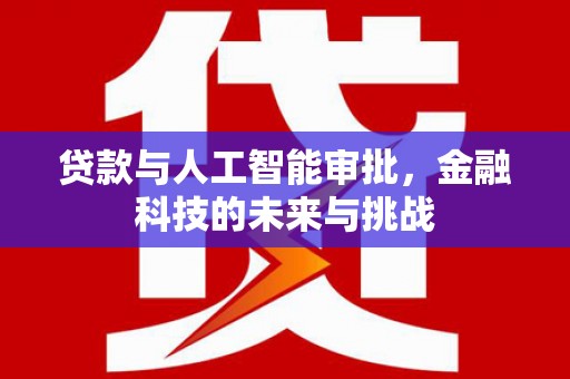 兰西贷款与人工智能审批，金融科技的未来与挑战