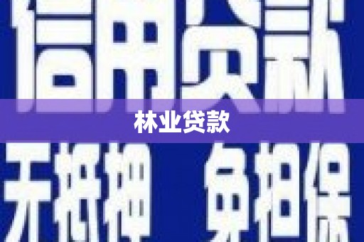 兰西林业贷款