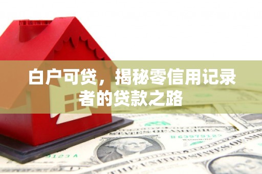 兰西白户可贷，揭秘零信用记录者的贷款之路