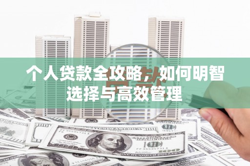 兰西个人贷款全攻略，如何明智选择与高效管理