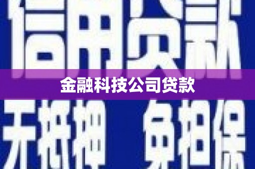 兰西金融科技公司贷款