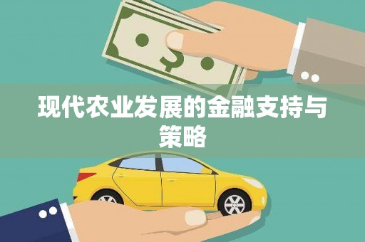 兰西现代农业发展的金融支持与策略